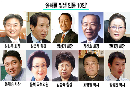 새해를 빛낼 인물에 원희목 회장 등 선정