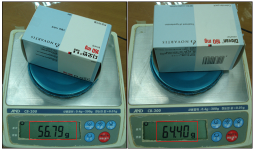 디오반 필름코팅정, 14정 부족한 제품 약국서 발견

