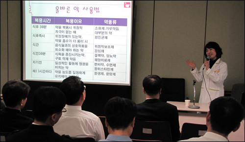 서기순 약사, 공단 직원 대상 약물 사용 교육
