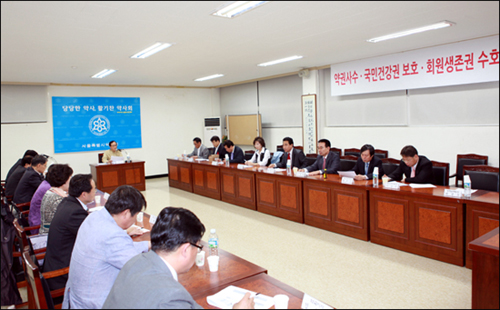 서울시약, 국회의원 대상 슈퍼판매 반대 홍보전
