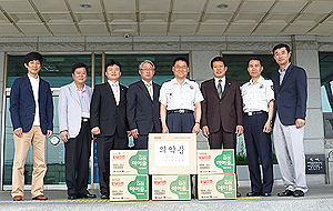 전주시약 "지역경찰 화이팅"…의약품 전달