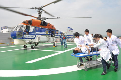 원광대·군산해양경찰, 'Heli-EMS' 이송체계 협약