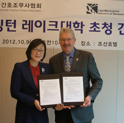 간무협, 워싱턴 레이크 대학과 해외진출 MOU