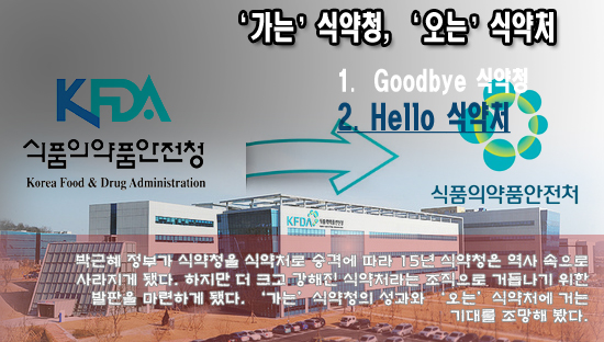 입법기능 갖춘 식·의약 안전 컨트롤타워 격상