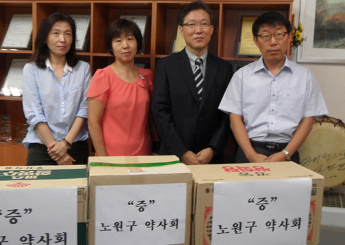 노원구약, 지역 내 다운복지관에 의약품 지원