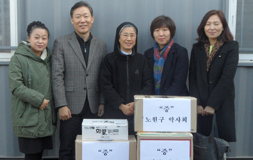 노원구약, 성모자애 보육원에 의약품 지원