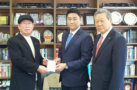 영등포구약 손기태 이사, 송천한마음의 집에 후원금