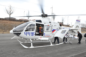 원주세브란스기독병원 닥터헬기 100회 출동