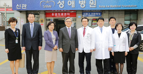 발로 뛰는 김성덕 중대병원장, 협력 병의원 방문