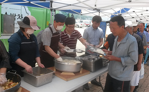 여수시약, 희망밥차 봉사활동 펼쳐