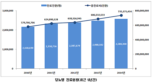 당뇨 70대 이후 폭증…연 진료비 7354억원 규모