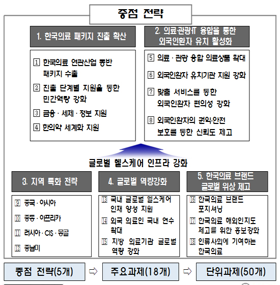 "의료기관 211개 해외진출…외국환자 80만명 유치"