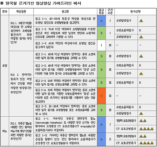 '한국형 영상검사지침 '의학회 우수 가이드라인 인정
