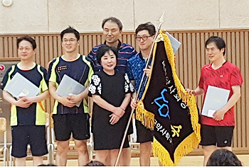대한약사회장배 지오영 약사탁구대회 경기팀 우승