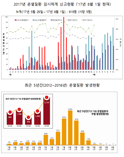 "온열질환, 8월 첫째·둘째주 특히 조심하세요"