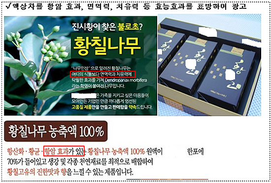 "항암 효과 불로초?"…인터넷 식품 허위광고 백태