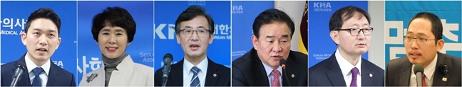 의협회장 후보 6인, 선거전 돌입…쟁점은 '문케어'