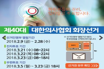 의협회장 투표율 급증…개표 하루 남기고 38% 돌파