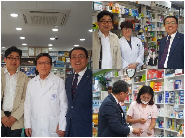 도봉·강북구약 최귀옥 회장, 신규개설 약국 방문