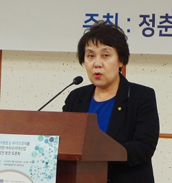 정춘숙 "바이오의약산업 인력 육성위해 법·예산 
지원"