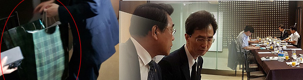 "비장의 무기" 강봉윤 위원장이 쇼핑백에 담아온 것은