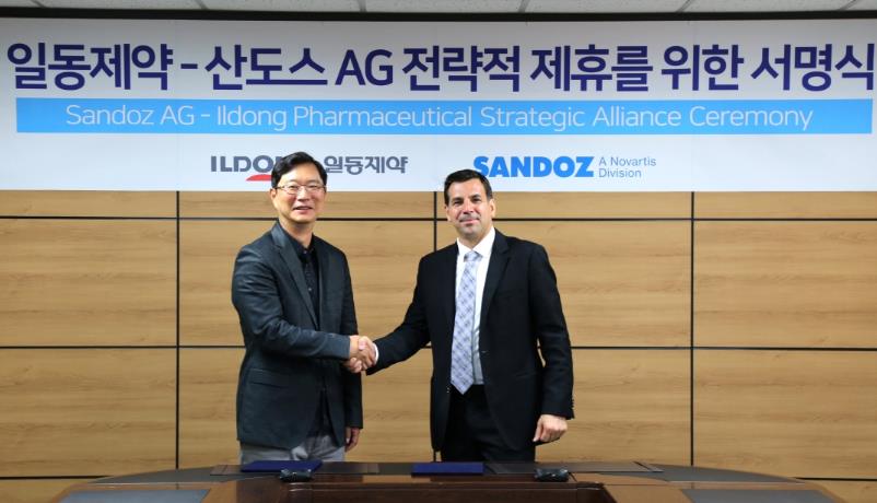일동·산도스, 품목 라이선스·공동판매 MOU