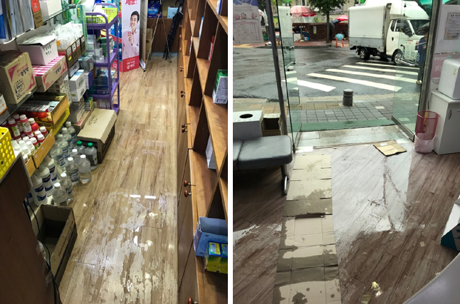 대전 폭우에 가슴 졸인 약사들...유성구 약국 1곳 침수