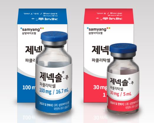 삼양바이오팜 '제넥솔', 파클리탁셀제제 판매 1위 