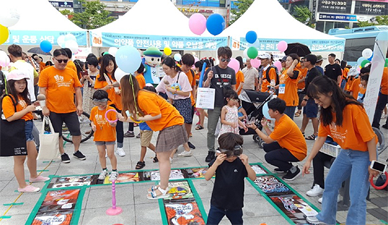 경기마퇴, 안산 건강체험 행사장서 마약퇴치 캠페인  