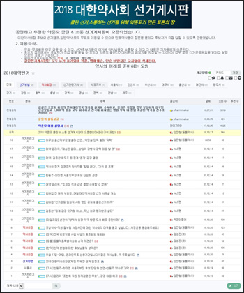 약준모, 내달부터 약사회장 선거 게시판 오픈