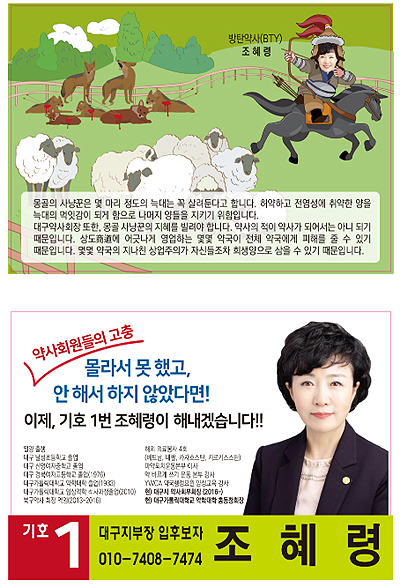 [대구] 조혜령, 방탄약사(BTY) 콘셉트로 선거운동