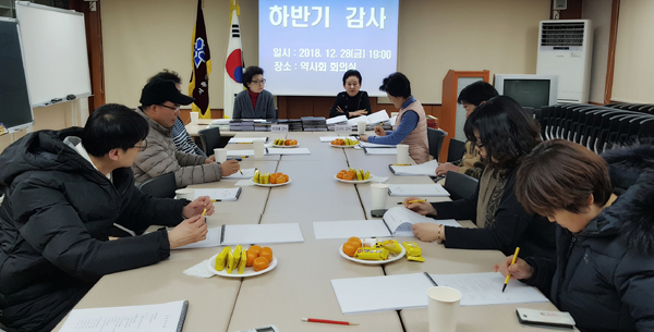 은평구약, 2018년도 하반기 감사 수감 