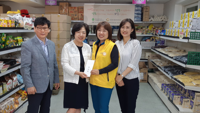광진구약, 저소득층 위한 '푸드마켓' 후원