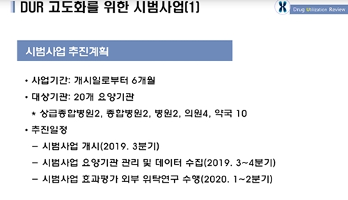 DUR고도화 시범사업 8월 시작...약국 10곳 참여 