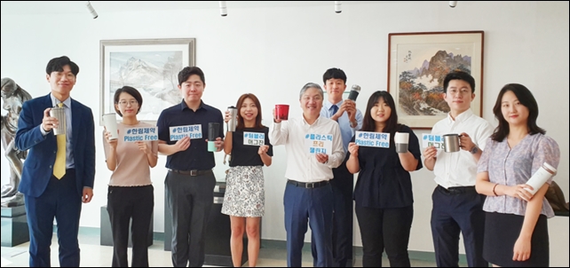 김정진 한림제약 사장, 플라스틱 프리 챌린지 동참 