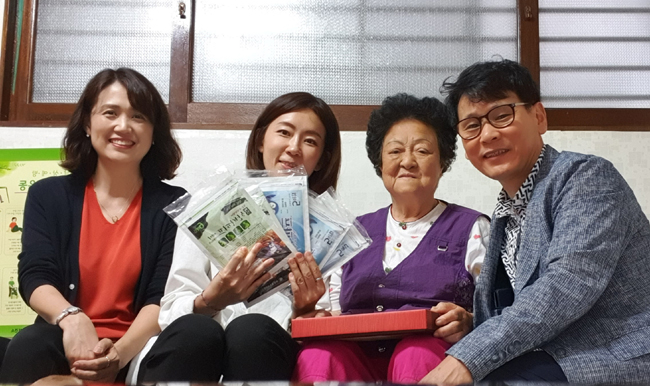 광진구약, 독거어르신 가정에 추석선물 전달