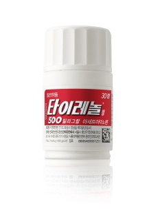 약국 전용 30정 병포장 '타이레놀500mg' 출시