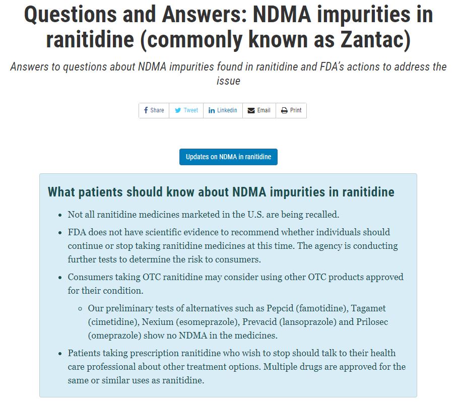 FDA "시메티딘·에스오메프라졸 등 불순물 문제없어"