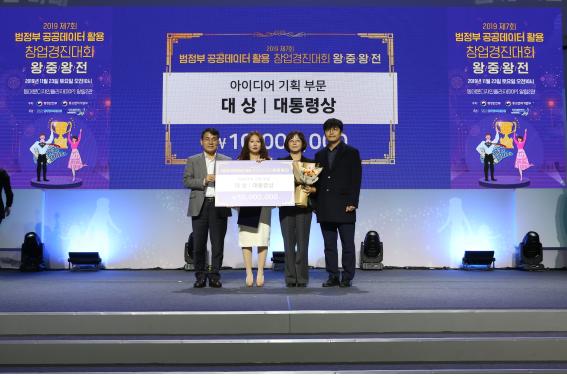 심평원 공공데이터 활용 아이디어, 대통령상 수상