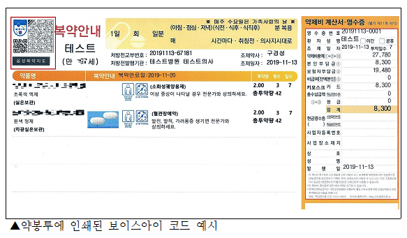 약봉투 바코드만 스캔하면 음성 복약지도 해준다