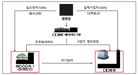 페이닥터 7명에 소득금액 분산한 병원장 세금 추징