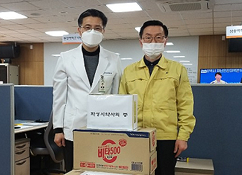 화성시약, 시 방역대책반에 피로회복제 지원 