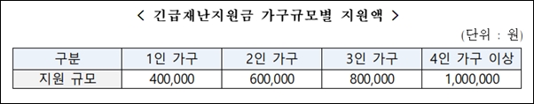 "코로나 긴급재난지원금 100만원, 건보료 기준 지급"