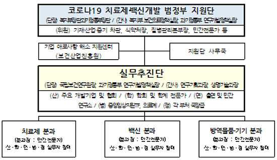 민관합동 코로나 치료제·백신 개발 '범정부 추진단' 발족