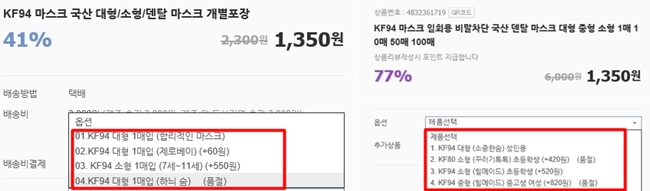 판매량 10매 확대에 KF 소형마스크 대란 우려 