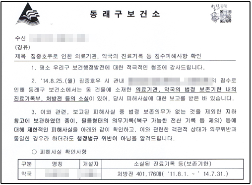 집중호우 피해 약국, 의약품 침수+처방전 유실 걱정