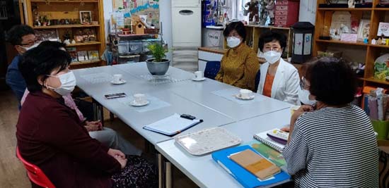 마포구약, 여성 장애인 자활센터에 생필품 전달  