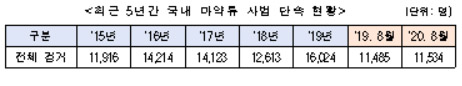 정부, 마약류 불법 유통 특별단속 연말까지 실시