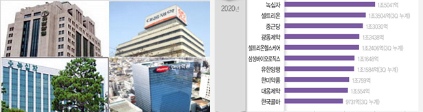 몸집 커진 제약바이오...매출 1조클럽 6년새 '1→10곳'