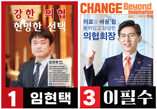 임현택 29.7%, 이필수 26.7%...의협선거 결선티켓 확보